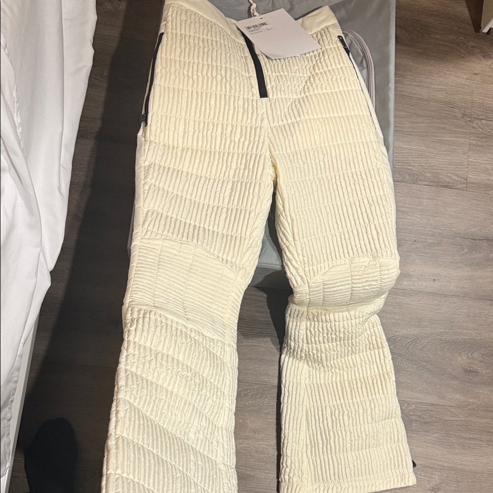 Cream Wide Leg Pants